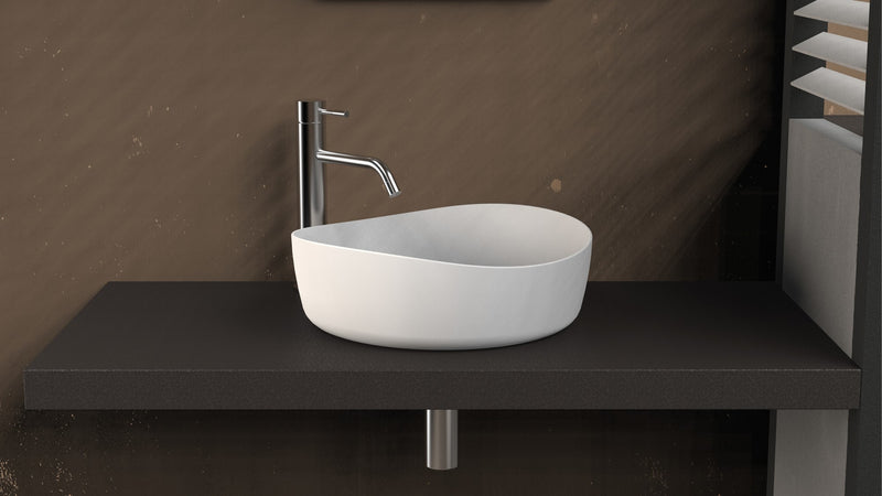 Ideavit solid surface waskom Solidharmony mat wit - 40 cm
