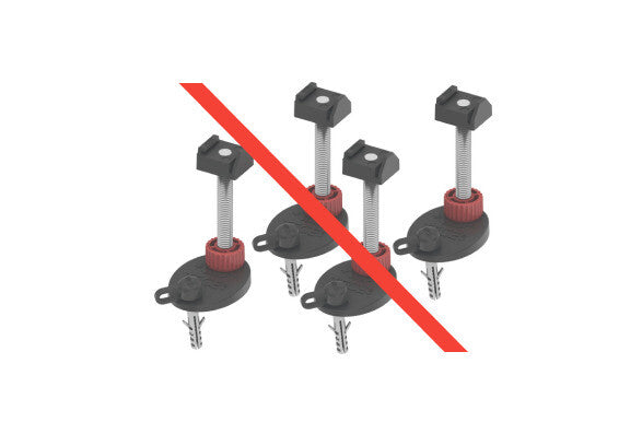 Zonder Tece stelpootjes Drainline 9.4-14.2 cm - 4 stuks