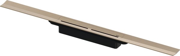 Tece RVS douchegoot Drainprofile PVD geborsteld rood goud - 120 cm