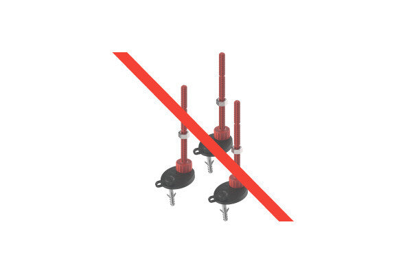 Zonder Tece stelpootjes Drainprofile 6.5-19.4 cm - 3 stuks