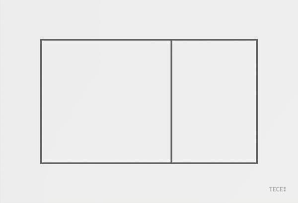 Tece kunststof bedieningspaneel Now wit