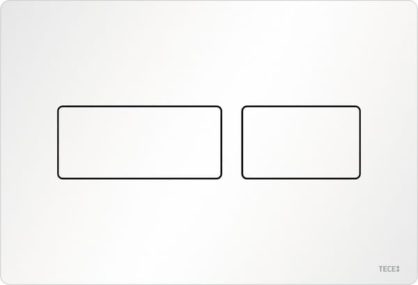 Tece RVS bedieningspaneel Solid mat wit