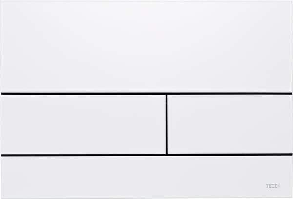 Tece metalen bedieningspaneel Square II glans wit 