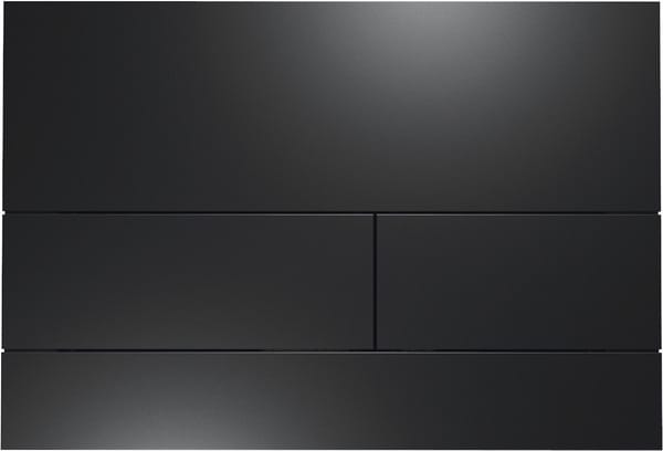 Tece metalen bedieningspaneel Square II mat zwart