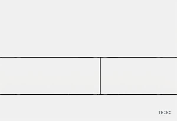 Tece metalen bedieningspaneel Square II mat wit