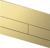 Tece metalen bedieningspaneel Square II PVD geborsteld goud