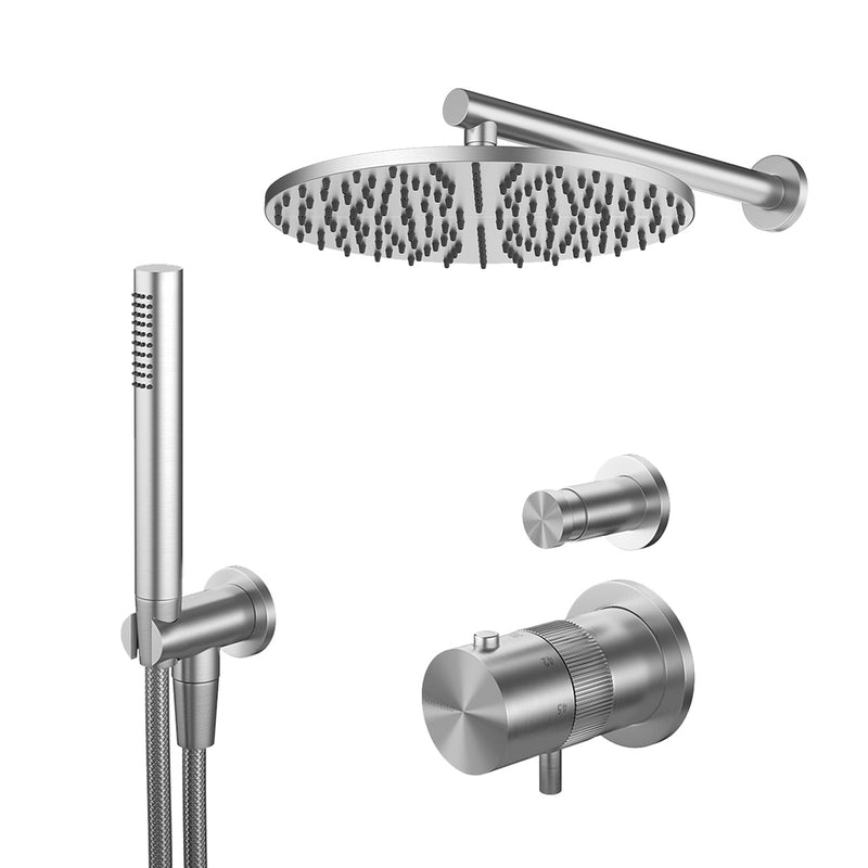 Mastello RVS inbouw doucheset met thermostaatkraan en handdouche