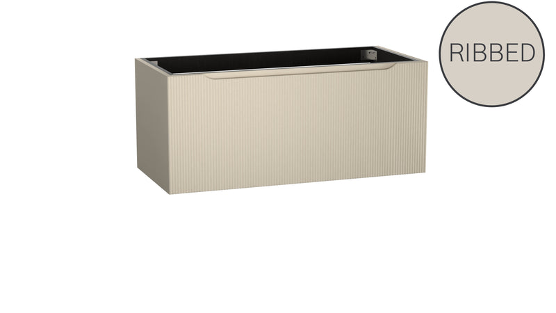 Mastello modulair badkamermeubel Bloom ribbed beige