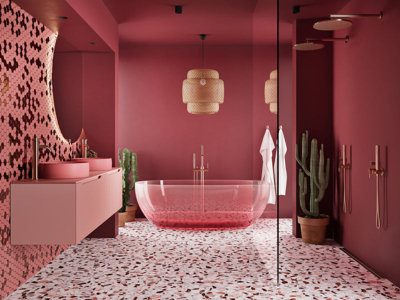 Mastello modulair badkamermeubel Duuk oud roze - afbeelding 4
