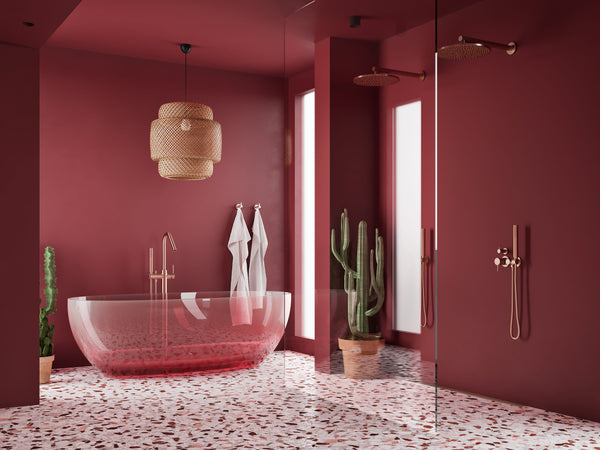 Mastello transparant vrijstaand bad Icon roze 160 cm - afbeelding 2