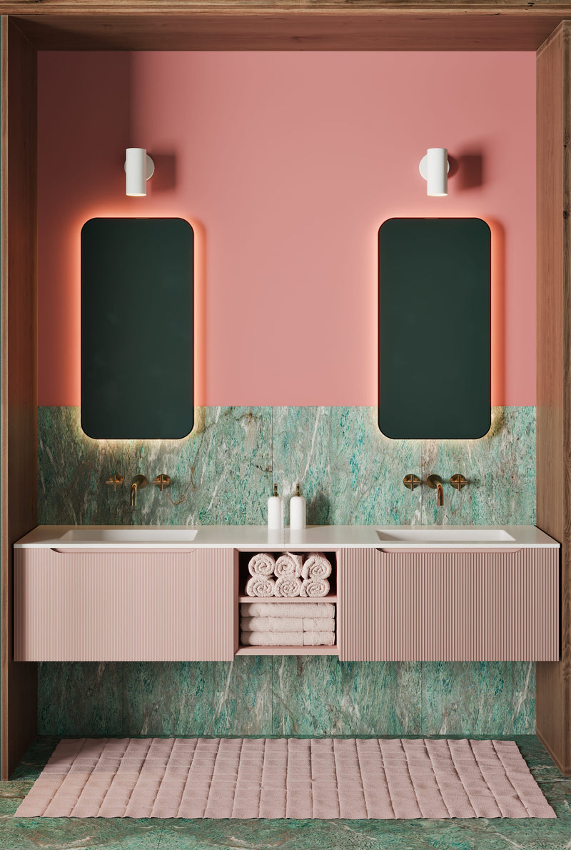 Mastello modulair badkamermeubel Duuk oud roze - afbeelding 3