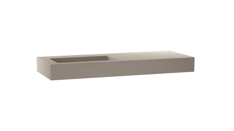 Mastello enkele wastafel Foss links washed beige 100 cm - afbeelding 2