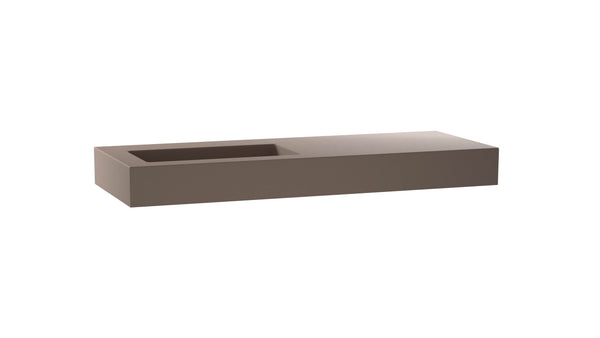 Mastello enkele wastafel Foss links washed cappuccino 100 cm - afbeelding 2
