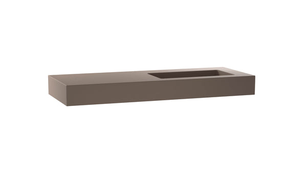 Mastello enkele wastafel Foss rechts washed cappuccino 120 cm - afbeelding 2