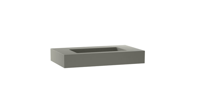 Mastello enkele wastafel Foss washed beton groen 90 cm - afbeelding 2