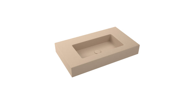 Mastello enkele wastafel Foss washed cappuccino 90 cm