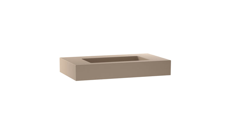 Mastello enkele wastafel Foss washed cappuccino 80 cm - afbeelding 2