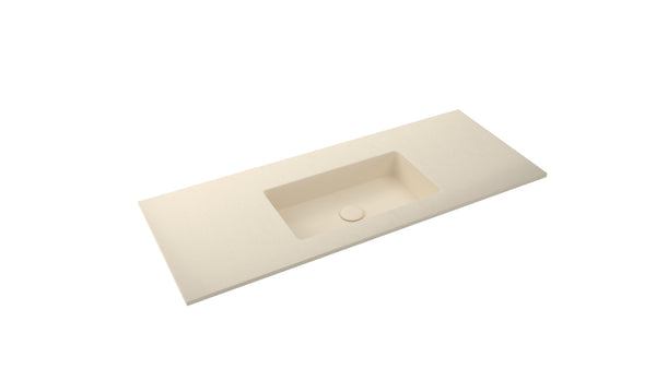Mastello enkele wastafel Jools centraal washed beige 120 cm
