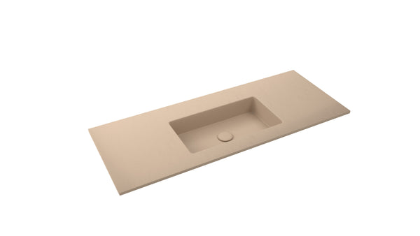 Mastello enkele wastafel Jools centraal washed cappuccino 100 cm