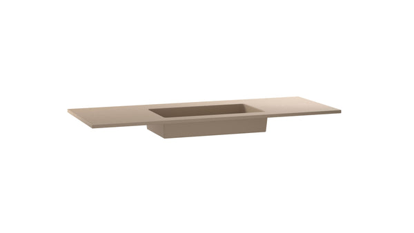 Mastello enkele wastafel Jools centraal washed cappuccino 120 cm - afbeelding 2