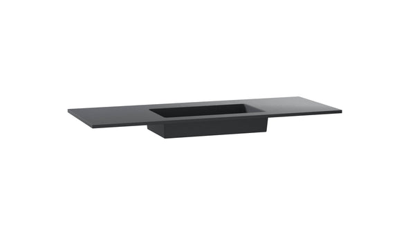 Mastello enkele wastafel Jools centraal washed mat zwart 120 cm - afbeelding 2
