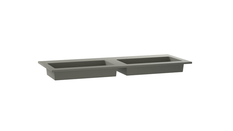 Mastello dubbele wastafel Jools washed beton groen 140 cm - afbeelding 4