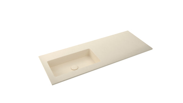 Mastello enkele wastafel Jools links washed beige 100 cm