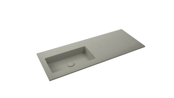 Mastello enkele wastafel Jools links washed beton groen 100 cm