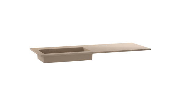Mastello enkele wastafel Jools links washed cappuccino 100 cm - afbeelding 2