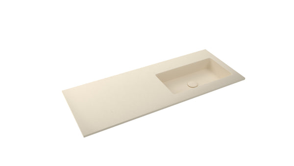 Mastello enkele wastafel Jools rechts washed beige 100 cm