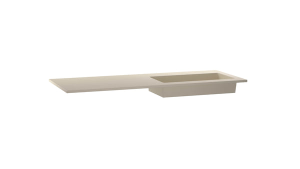 Mastello enkele wastafel Jools rechts washed beige 100 cm - afbeelding 2