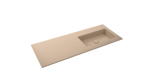 Mastello enkele wastafel Jools rechts washed cappuccino 120 cm
