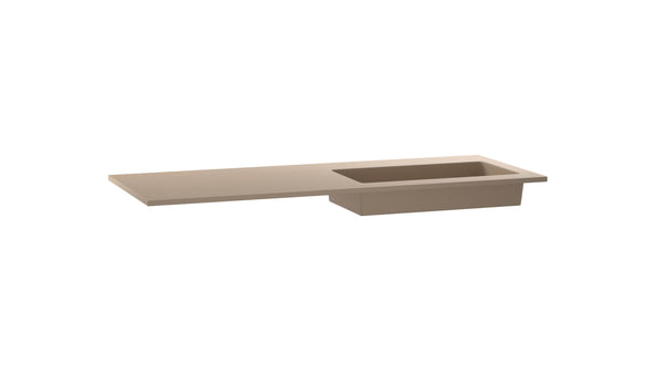 Mastello enkele wastafel Jools rechts washed cappuccino 120 cm - afbeelding 2