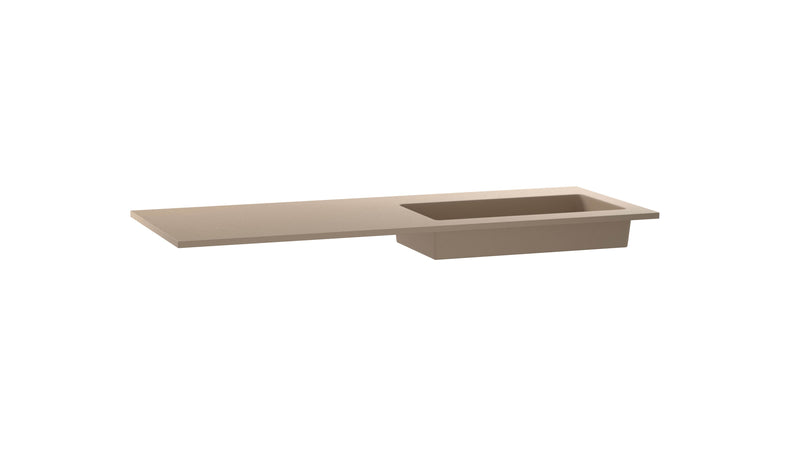 Mastello enkele wastafel Jools rechts washed cappuccino 100 cm - afbeelding 2