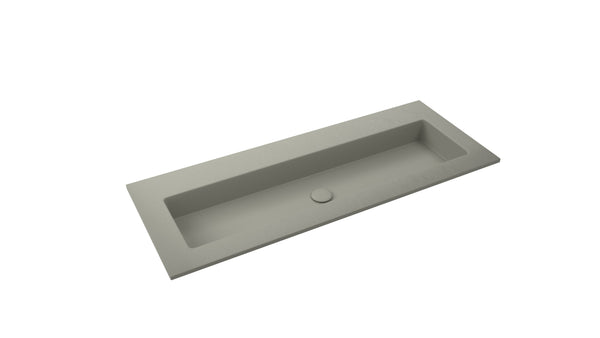 Mastello enkele wastafel Jools groot washed beton groen 120 cm