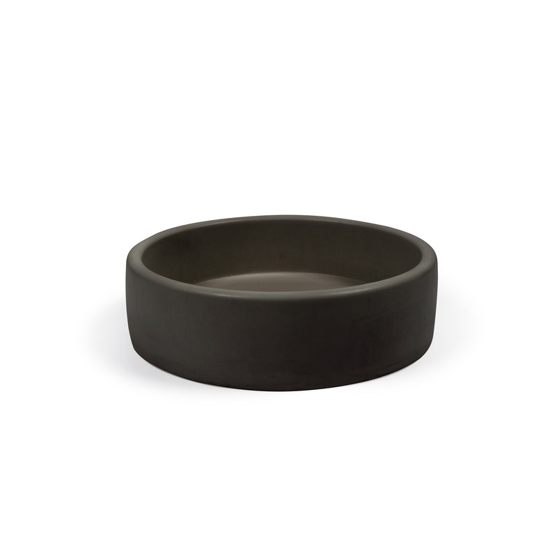 Nood betonnen waskom Bowl Charcoal - 40 cm