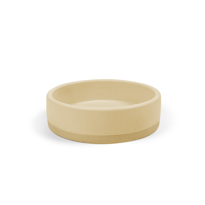Nood betonnen waskom Bowl Two Tone Custard - 40 cm