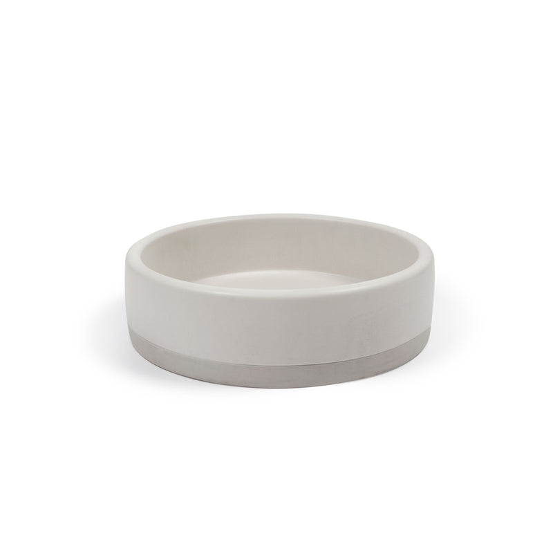 Nood betonnen waskom Bowl Two Tone Ivory - 40 cm