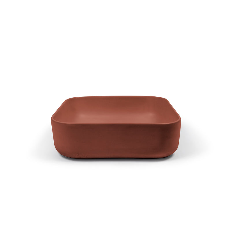 Nood betonnen waskom Cube Clay - 39 cm