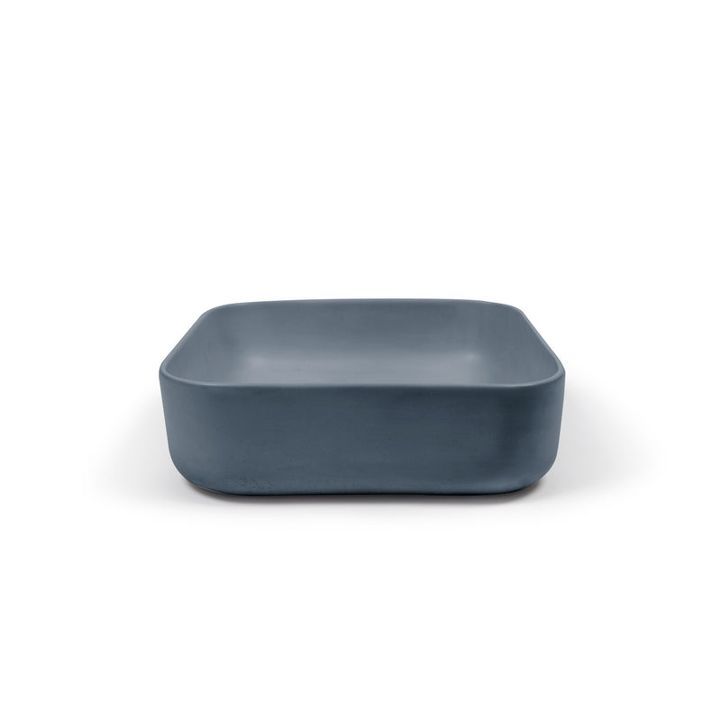 Nood betonnen waskom Cube Copan Blue - 39 cm