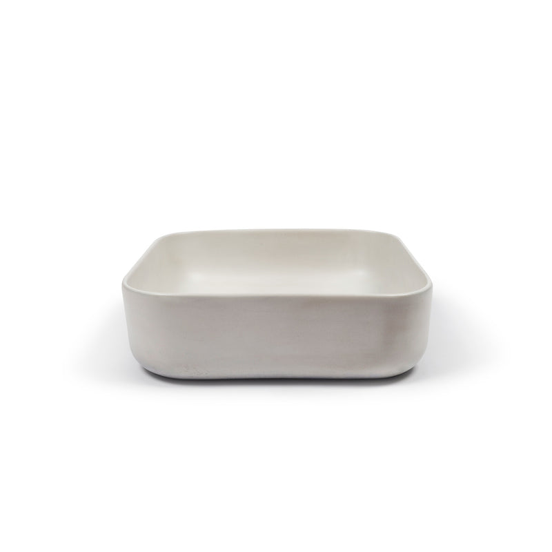 Nood betonnen waskom Cube Ivory - 39 cm