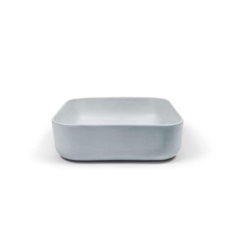 Nood betonnen waskom Cube Powder Blue - 39 cm
