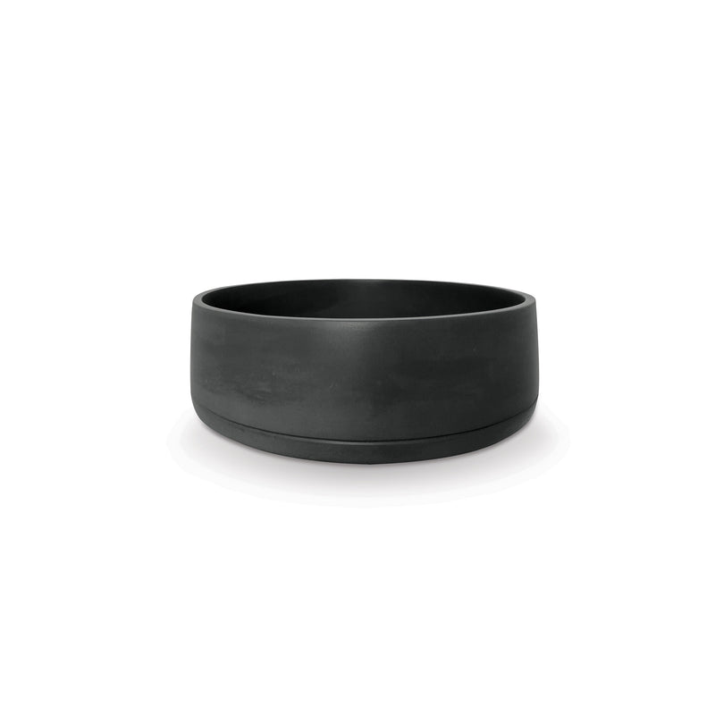 Nood betonnen waskom Funl Charcoal - 40 cm