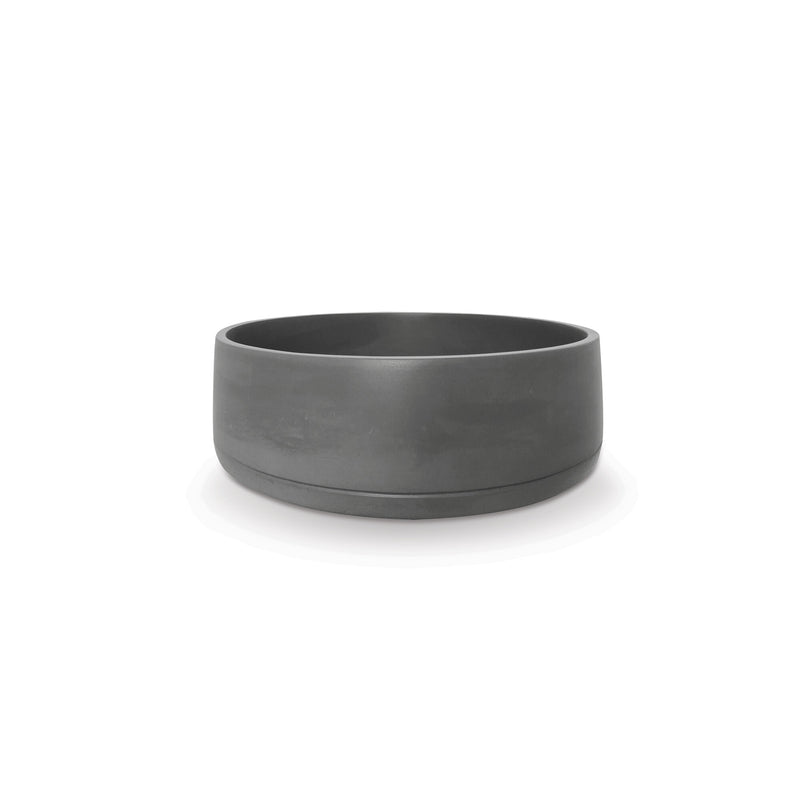 Nood betonnen waskom Funl Mid Tone Grey - 40 cm