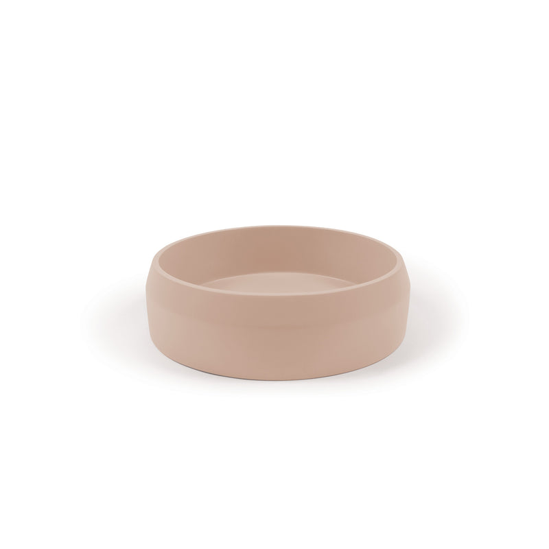 Nood betonnen waskom Prism Circle Blush Pink - 40 cm