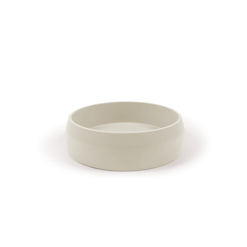 Nood betonnen waskom Prism Circle Sand - 40 cm