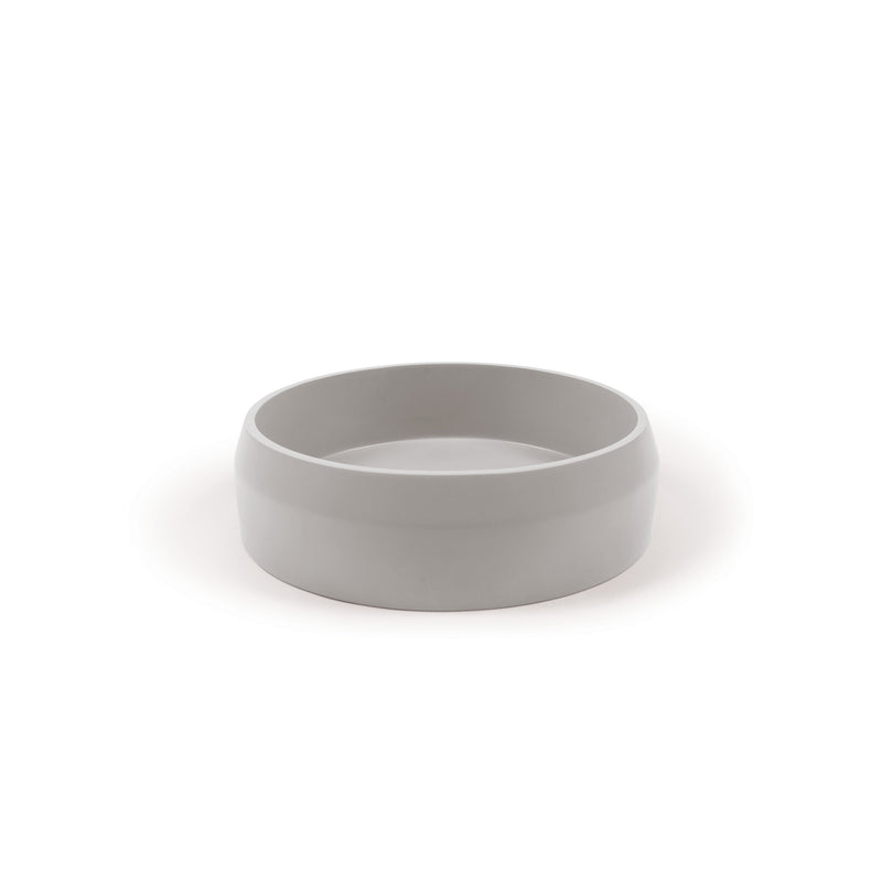 Nood betonnen waskom Prism Circle Sky Grey - 40 cm