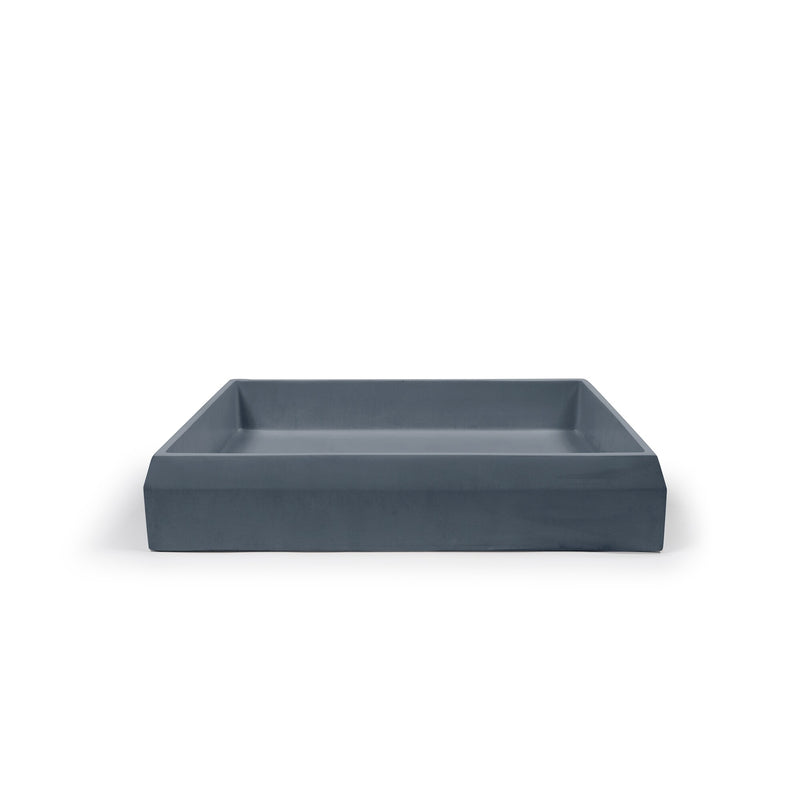Nood betonnen waskom Prism Rectangle Copan Blue - 60 cm