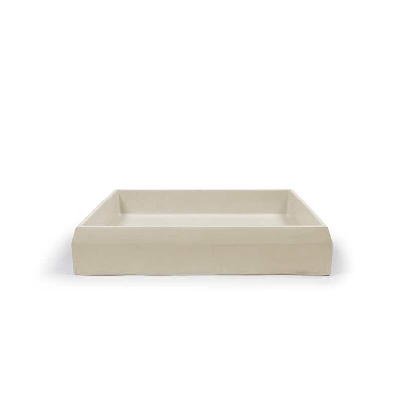 Nood betonnen waskom Prism Rectangle Sand - 60 cm