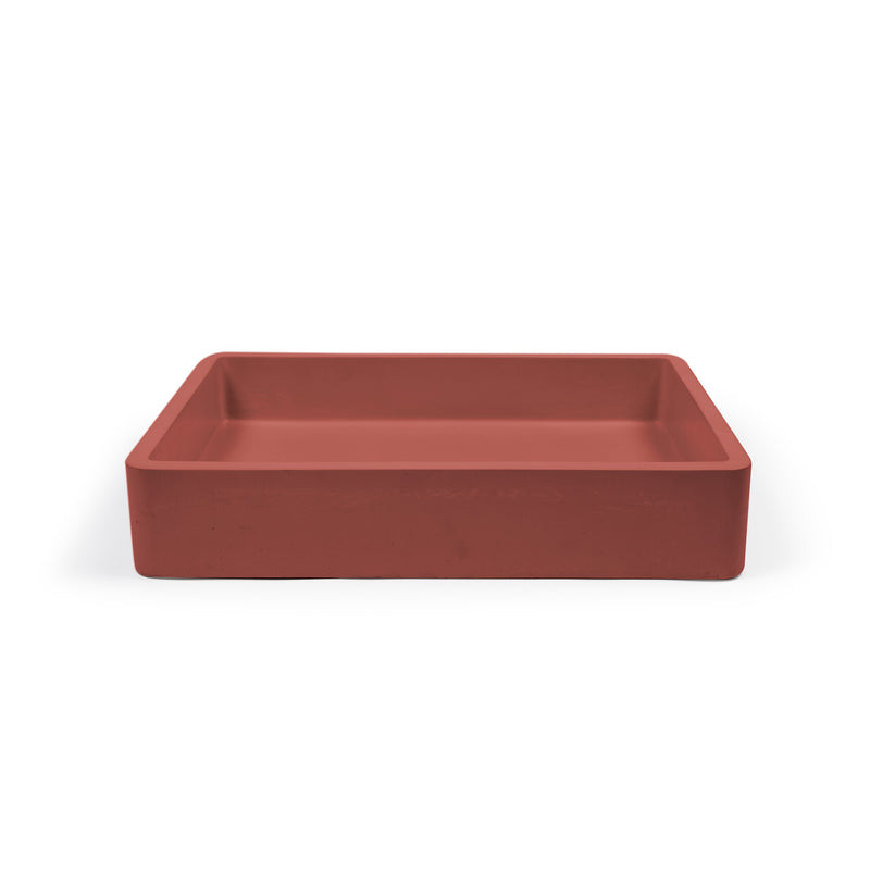Nood betonnen waskom Vesl Rectangle Musk - 60 cm